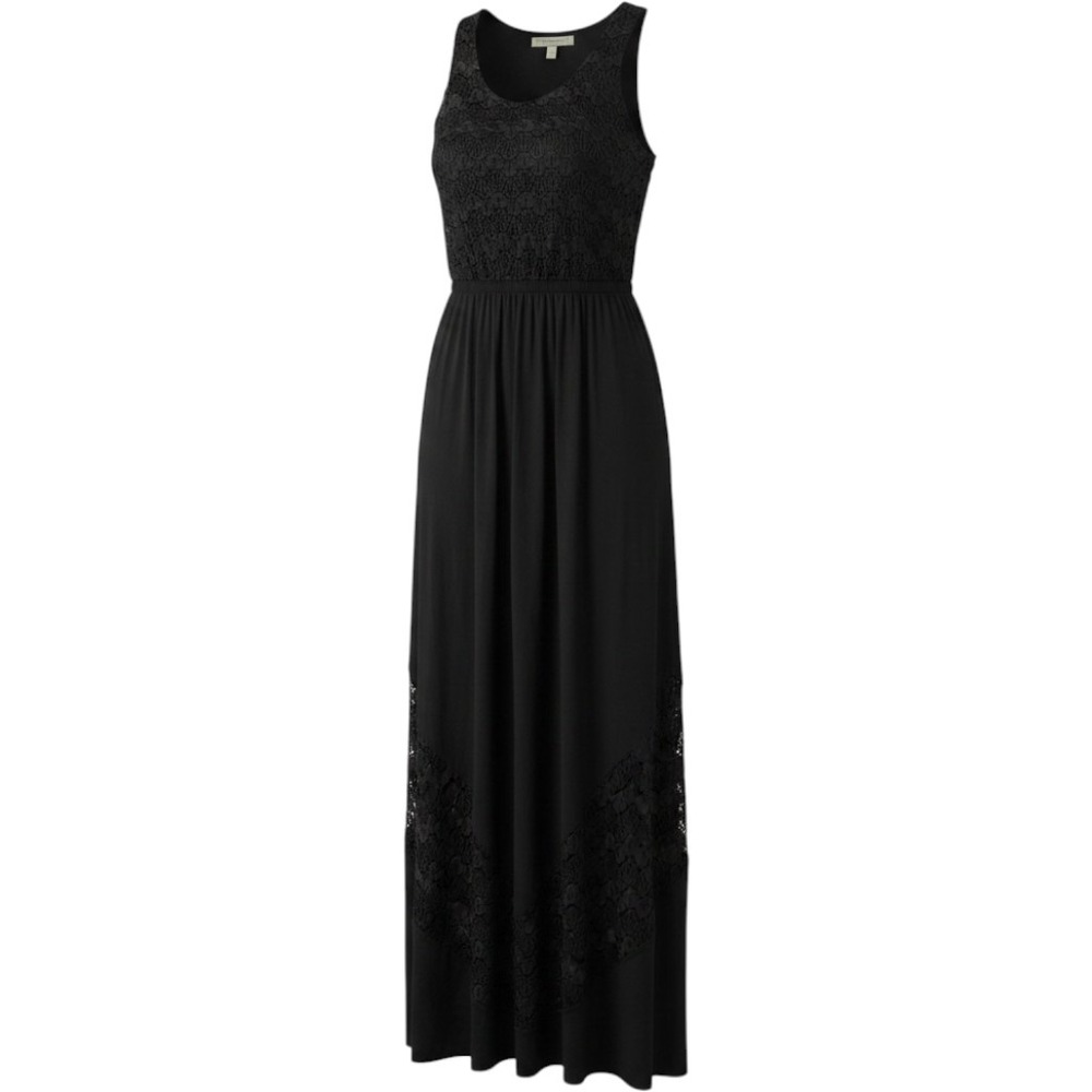 Finn & Clover Black Lace Maxi Dress Sleeveless XS Resort Style Comfy Cute